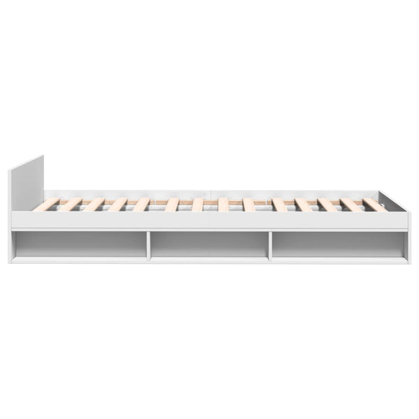 Bettgestell Weiß 100x200 cm mit Schublade