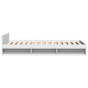 Bettgestell Weiß mit Schublade 90x200 cm