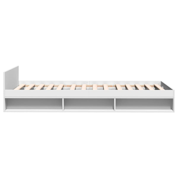 Bettgestell Weiß mit Schublade 90x200 cm