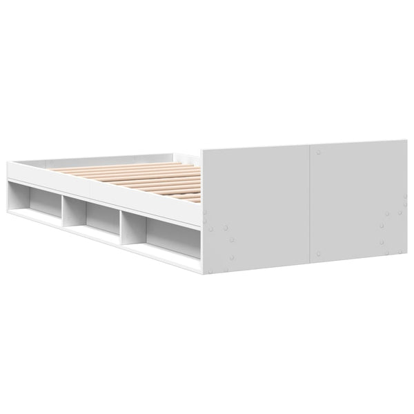 Bettgestell Weiß mit Schublade 90x200 cm