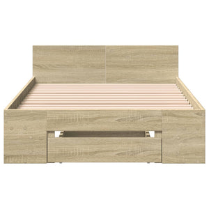 Bettgestell Sonoma Eiche 90x200 cm mit Schublade