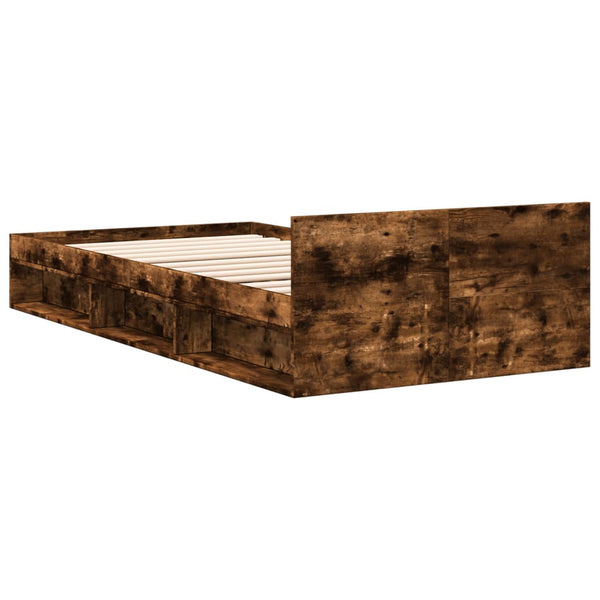 Bettgestell Räuchereiche 90x200 mit Schublade