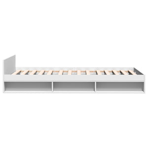 Bettgestell Weiß 75x190 cm mit Schublade