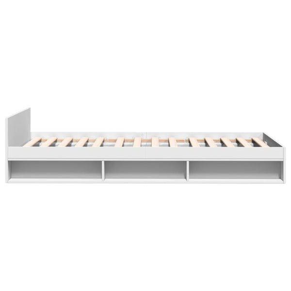Bettgestell Weiß 75x190 cm mit Schublade