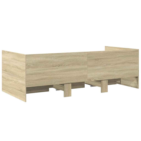 Tagesbett mit Schubladen 100x200 cm Sonoma-Eiche