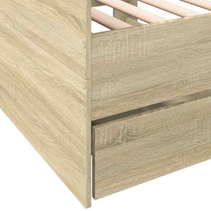 Tagesbett mit Schubladen 100x200 cm Sonoma-Eiche