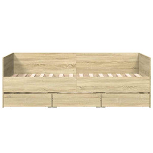 Tagesbett mit Schubladen 90x190 cm Sonoma-Eiche