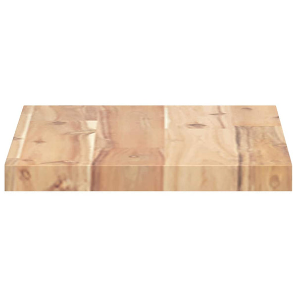 Schweberegale Akazie 4er Set 40 cm
