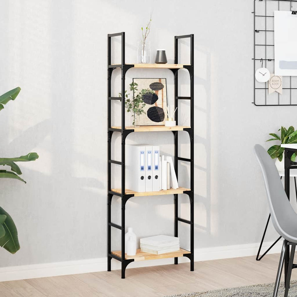 Schweberegale Akazie 4er Set 40 cm