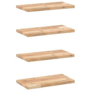 Akazie Schweberegale 60x20 cm, 4er Set