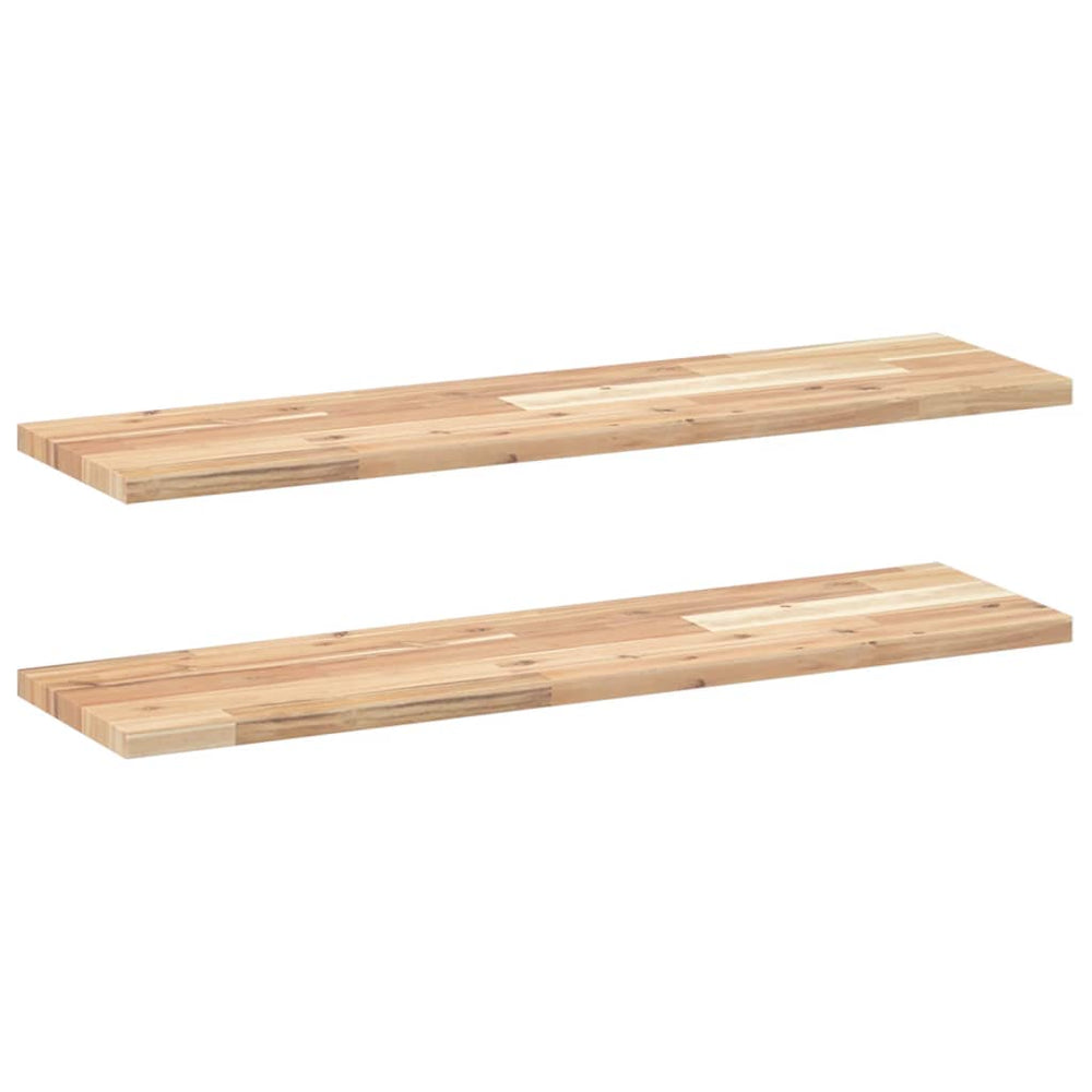 Akazie Schweberegale 100 cm, 2er Set