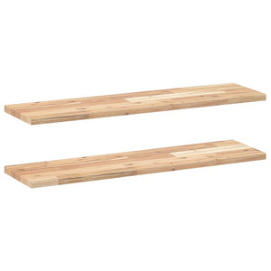 Akazie Schweberegale 100 cm, 2er Set