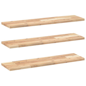 Akazie Schweberegale 3er Set, 100 cm