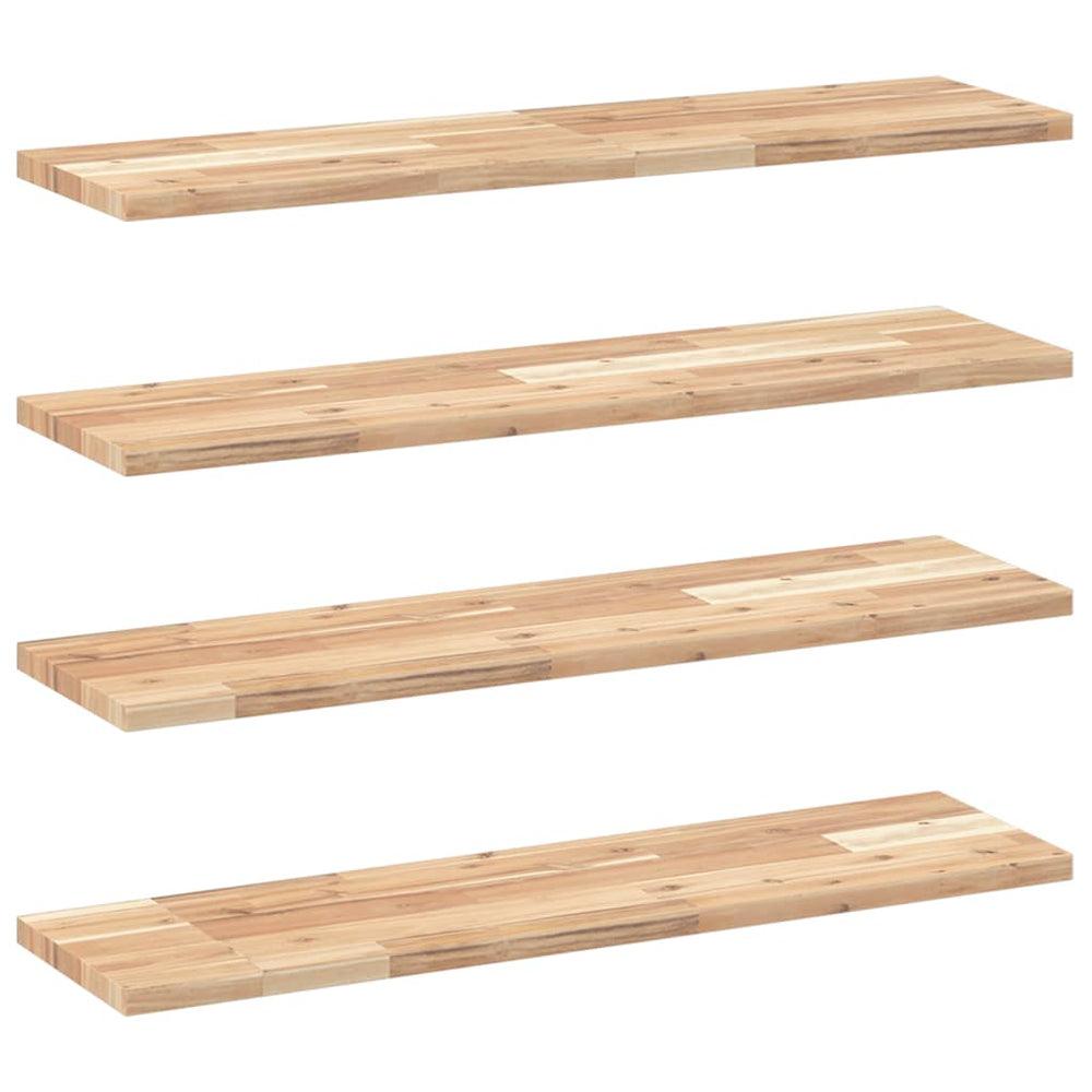 Schweberegale Akazie Massivholz 100cm 4er Set