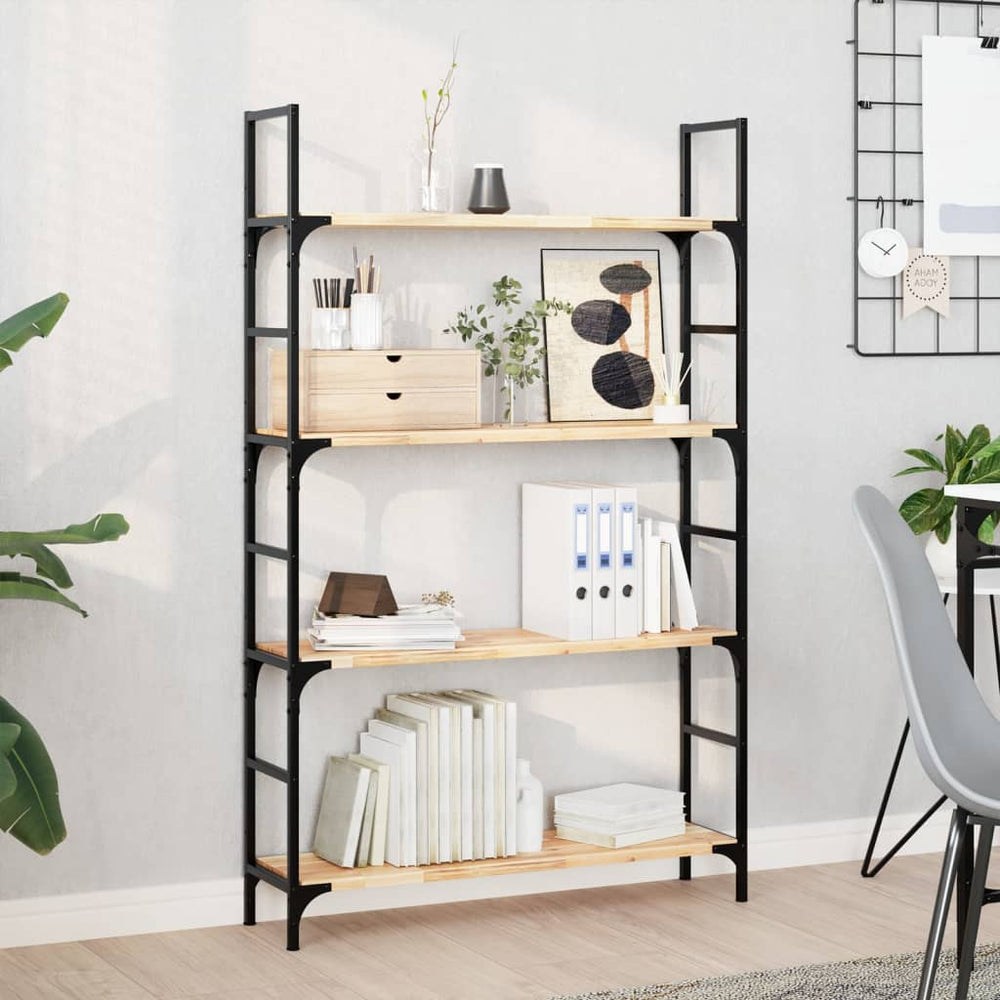 Schweberegale Akazie Massivholz 100cm 4er Set