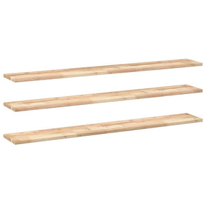 Schweberegale 3er Set Akazie 140 cm
