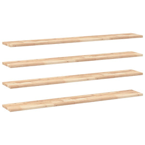 Akazie Schweberegale 140 cm, 4er Set