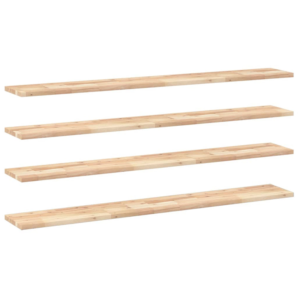 Akazie Schweberegale 160cm, 4er Set