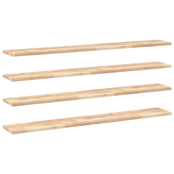 Akazie Schweberegale 160cm, 4er Set