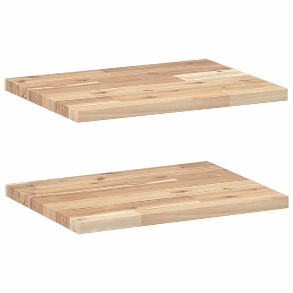 Schweberegale Akazie Massivholz 40x30 cm, 2er-Set