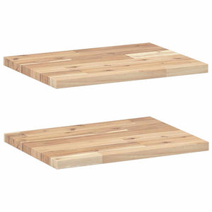 Schweberegale Akazie Massivholz 40x30 cm, 2er-Set