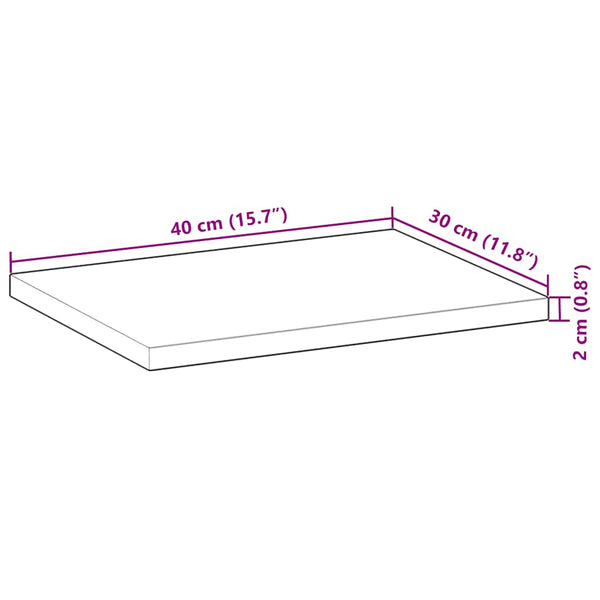 Schweberegale 3er Set Akazie 40x30 cm