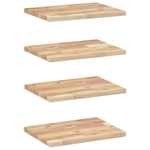 Akazie Schweberegale 4er Set, 40cm