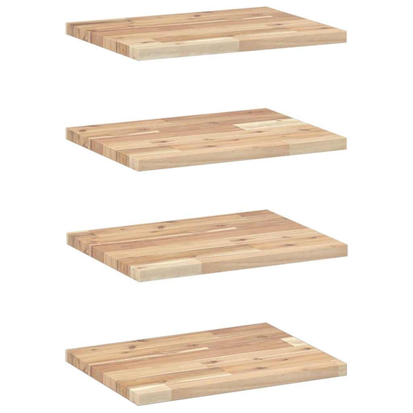 Akazie Schweberegale 4er Set, 40cm