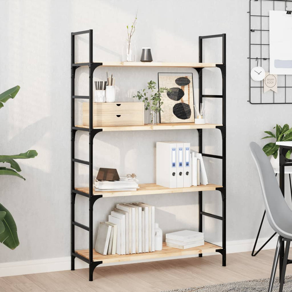 Schweberegale Akazie Massivholz 80x30 cm, 4er Set