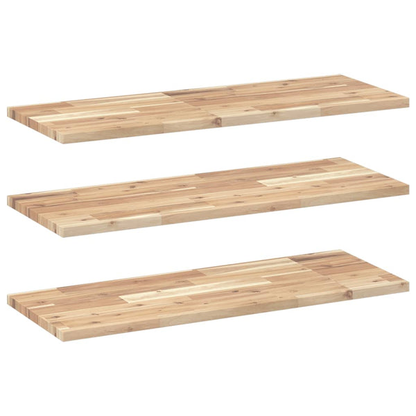 Akazie Schweberegale 3er Set, 100cm