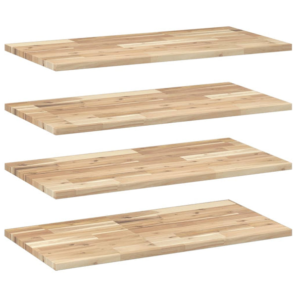 Akazie Schweberegale 4er Set 100cm