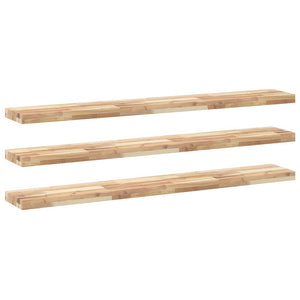 Akazie Schweberegale 3er Set 120cm