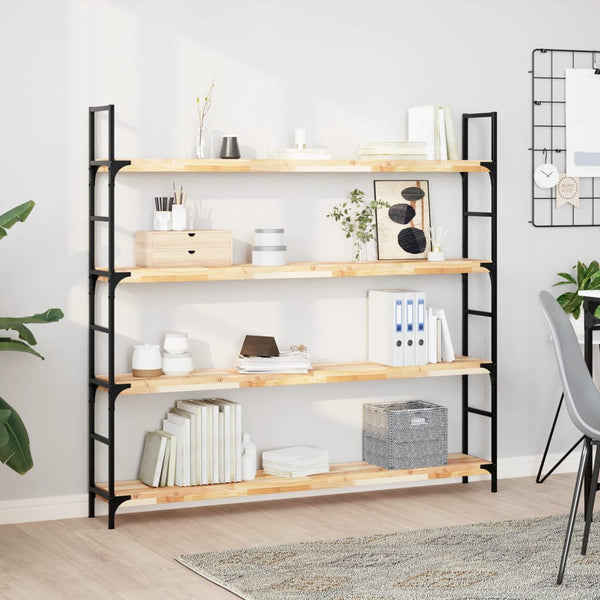 Massivholz Schweberegal Akazie 140 cm