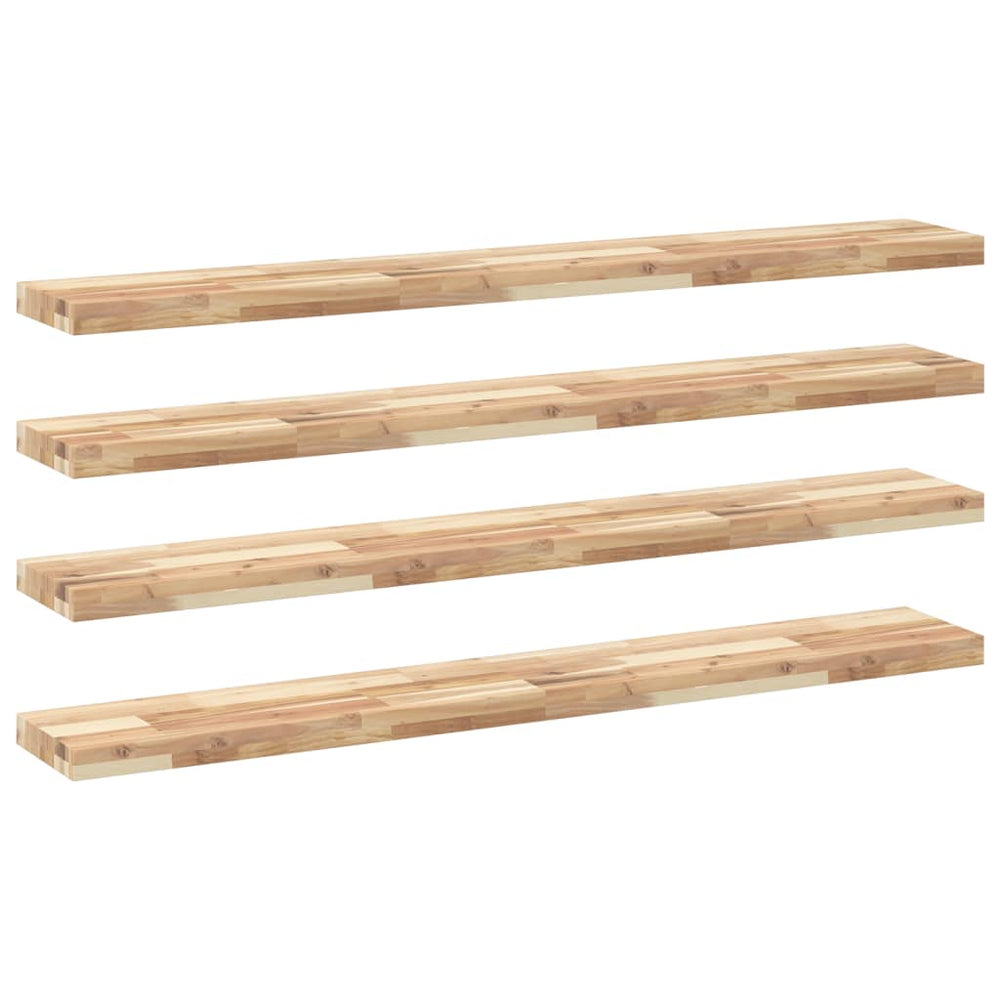 Akazie Schweberegale 140cm, 4er Set