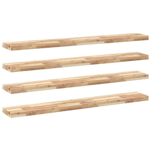 Akazie Schweberegale 140cm, 4er Set