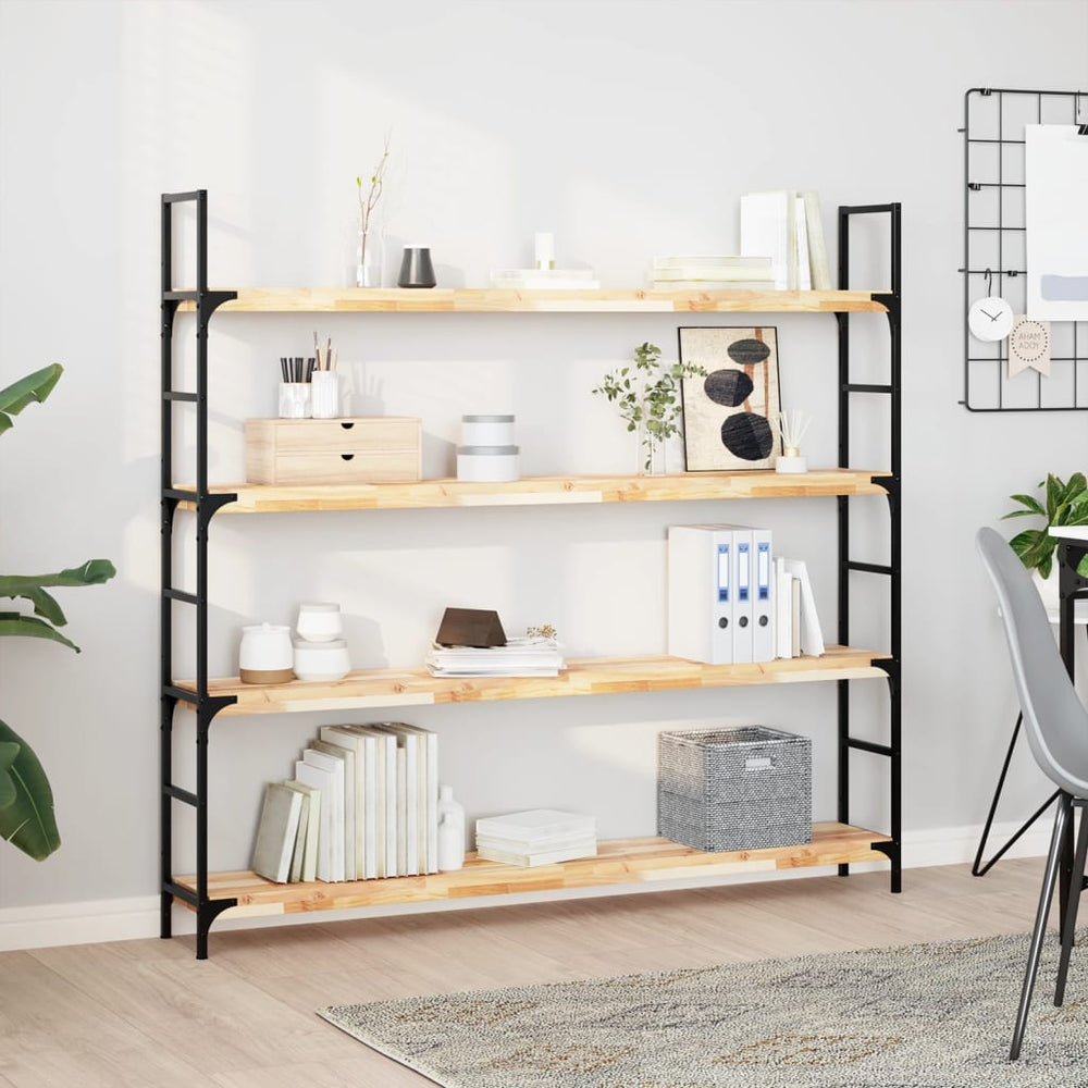 Akazie Schweberegale 160cm, 2er Set
