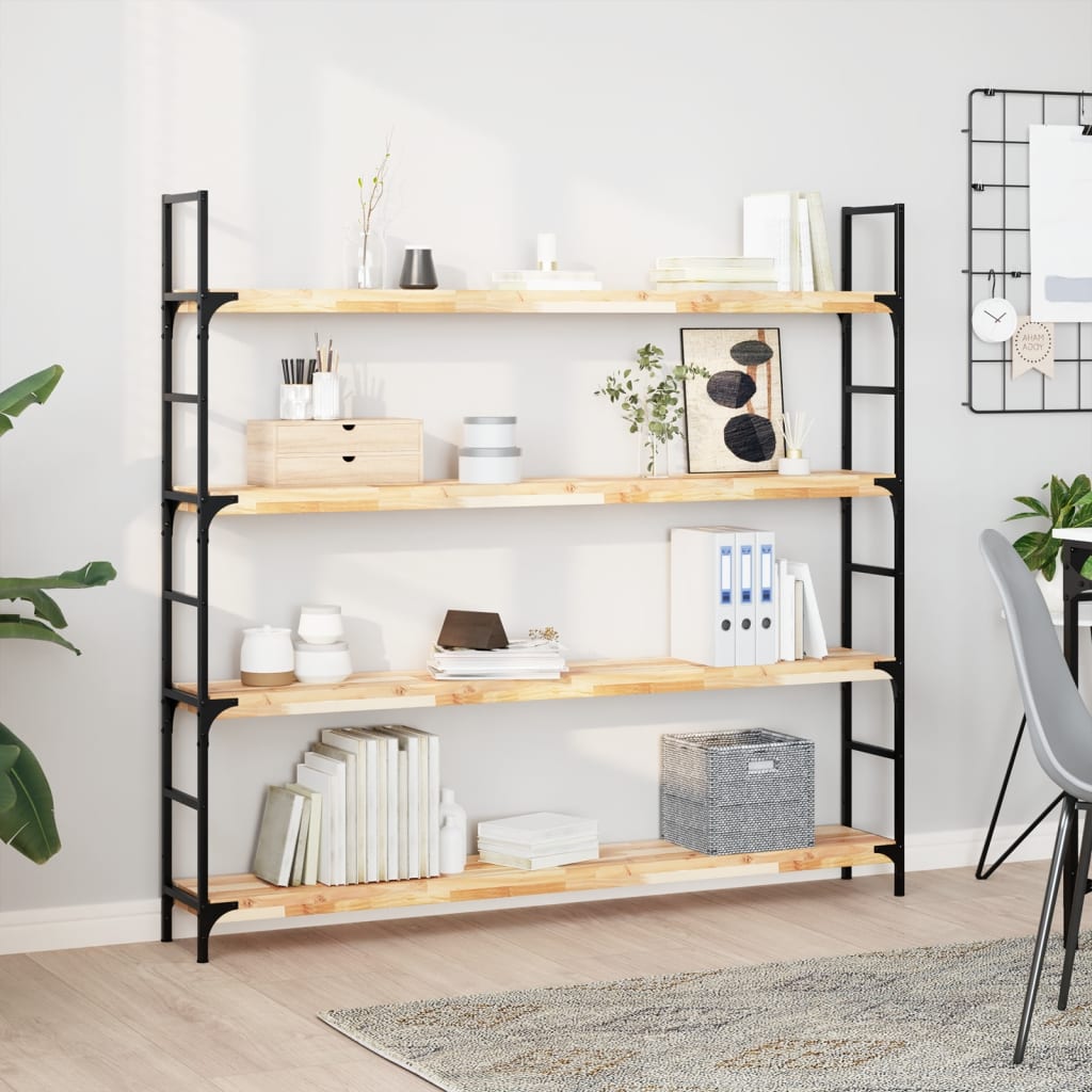 Akazie Schweberegale 160cm 4er Set