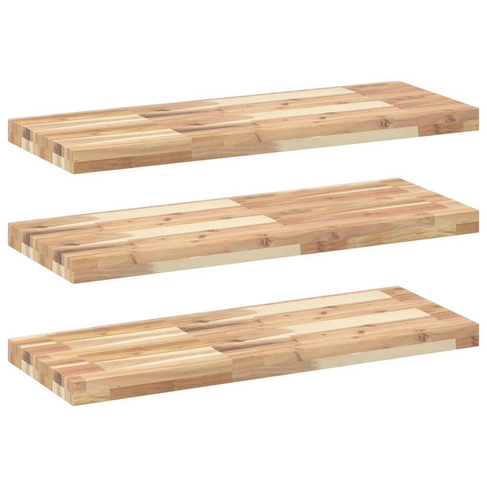 Akazie Schweberegale 80cm, 3er Set