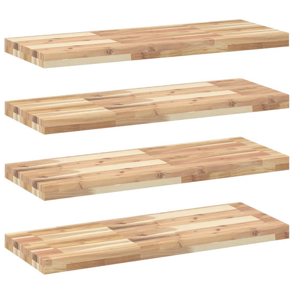 Akazie Schweberegale 100cm, 4er Set