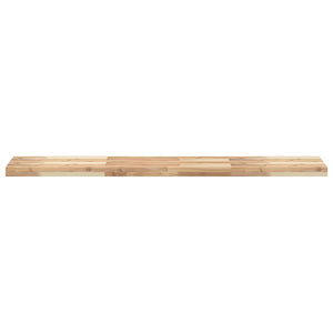 Akazie Massivholz Schweberegale, 120cm, 2er Set