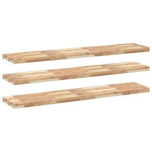 Akazie Schweberegale 140cm, 3er Set