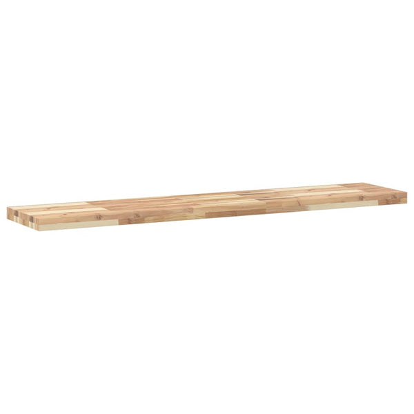 Massivholz Akazie Schweberegale, 3er Set