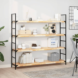 Massivholz Akazie Schweberegale, 3er Set