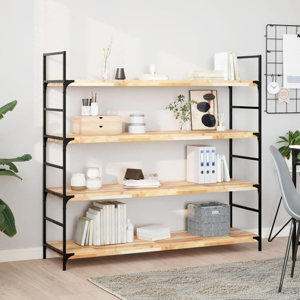 Schweberegale Akazie Massivholz 120cm 2er Set