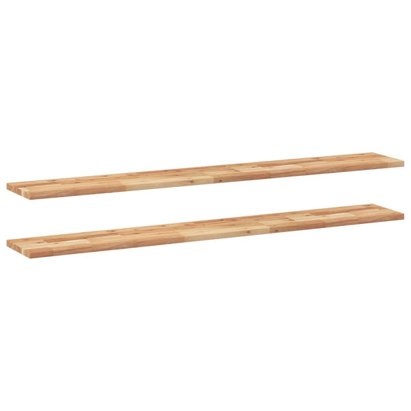 Akazie Schweberegale 160cm, 2er Set