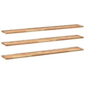 Akazie Schweberegale 160 cm, 3er Set