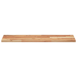 Akazie Massivholz Schweberegale, 4er Set
