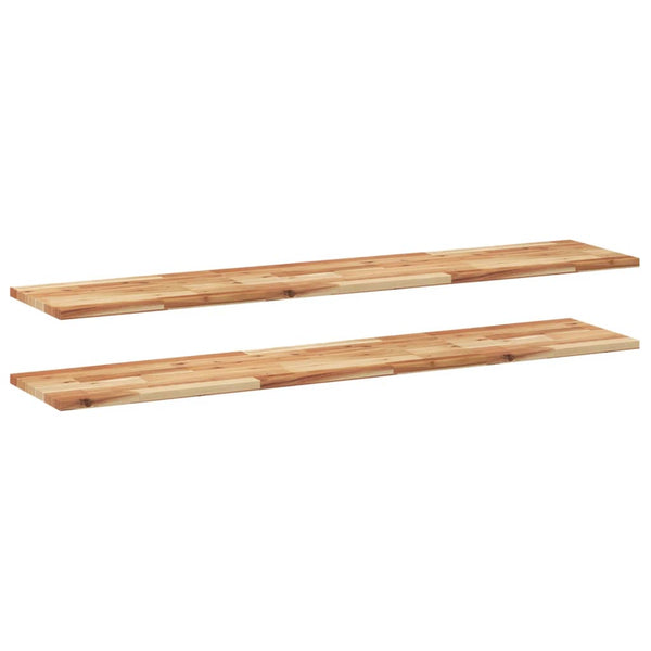 Massivholz Schweberegale, 120 cm, 2er Set
