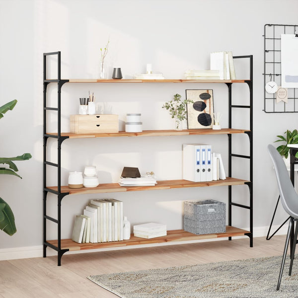 Massivholz Schweberegale, 120 cm, 2er Set