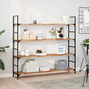 Akazie Schweberegale 120 cm, 4er Set